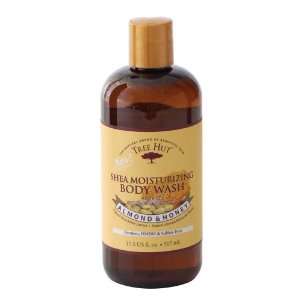 Tree Hut Body Wash, Almond Honey, 17.5 Ounce (Pack of 3 