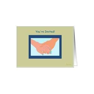 Anniversary Party Invitation,Two Hands,Humor Card