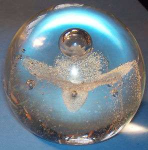 Vintage Caithness Glass Paperweight Morning Dew Scotlnd  