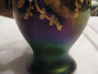 Rare Antique Loetz Style Art Glass Syrup Pitcher 6  