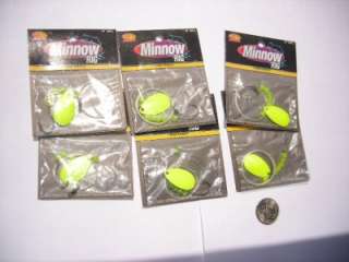 MINNOW RIGS 6 PACKS INDIANA BLADE (chartreuse)  