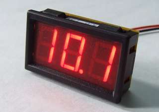 Mini Red LED Volt Meter DC 6 15V Doesnt Require Power  