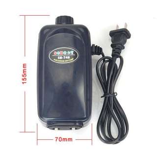 SOBO 8W Silent Fish Tank Aquarium Air Pump 2x3.5L/min  