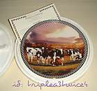   Farmstead Reflections MOTHERS IN WAITING Folk Art Cows Plate Bx+COA
