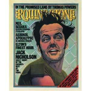 Stone Cover of Jack Nicholson (illustration) by Kim Whitesides . Art 