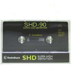 RADIO SHACK SHD 90 SUPER HIGH DEF BLANK CASSETTE TAPE  