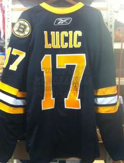 Milan Lucic Boston Bruins signed authentic 3rd jersey  