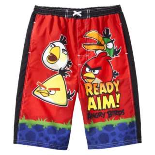 Angry Birds Boys Swim Trunk   Red.Opens in a new window