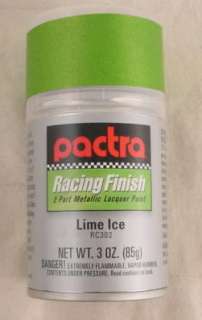 Pactra Lime Ice Green Metallic 3oz Lexan Spray Paint  
