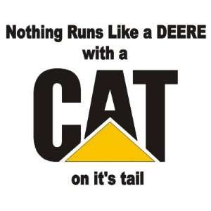   with a CAT on its tail FUNNY Decal Sticker Caterpillar Automotive