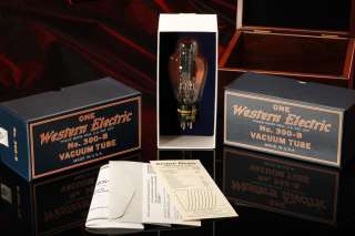 Western Electric No. 300 B Tubes Matched Pair in Display Box WE 300b 