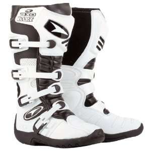  AXO Dart Motorcycle Boots (Size 8, White) Automotive