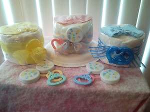 Newborn Diaper Cake Shortcake Baby Shower Gift Favors Boy Girl 