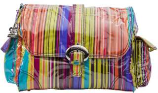 Kalencom Baby Diaper Bag 2960 Laminated Buckle Bag Spize Stripes NEW 
