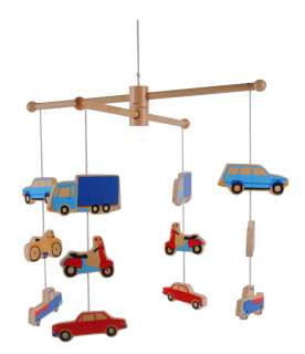 TIger Tribe Wooden Car Truck Bike Hanging Baby Mobile  