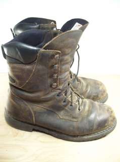 vtg RED WING Leather Work Steel Toe DRY Mens Boots 11.5  