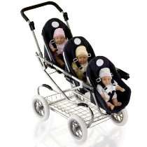 Pyjammys  Store   Triplet Baby Doll Stroller