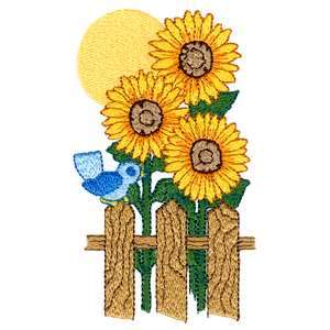 Brother/Babylock PES Embroidery Machine Card SUNFLOWERS  
