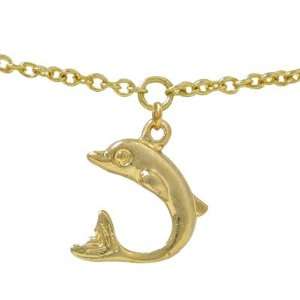 Belly Chain 14k Gold Plated Adjustable with Dolphin Charm   BC11