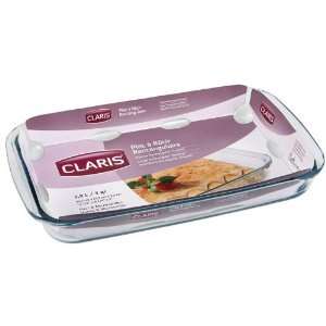  New   Claris 3.0Qt Rect Baking Dish Case Pack 6 by DDI 