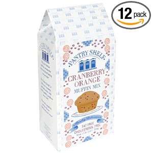 Pantry Shelf Muffin Mix, Cranberry Orange, 18 Ounce Boxes (Pack of 12 
