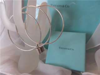 Tiffany & Co. Triple 1837 Lock Sterling Silver Bangle Bracelet  