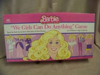 VINTAGE BARBIE GAME WE GIRLS CAN DO ANYTHING 1986  