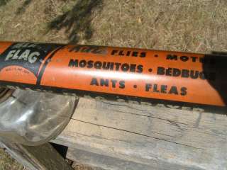 Vintage Black Flag Mosquito Bedbugs Metal GLASS sprayer  