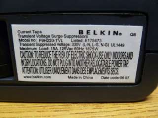 Belkin F9H220 TVL DL Travel Surge Protector B26  