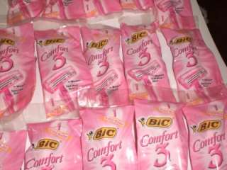 Womens BIC Comfort 3 ADVANCE Razors/Shavers in Packages NEW Lot of 25 