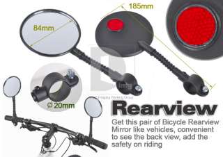 pcs Bike Bicycle Handlebar Flexible mirror Rearview  