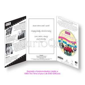 70th Birthday Card DVD Gift 1942   Free Personalisation  