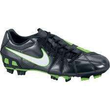 Nike Total 90 Shoot III FG Soccer Cleats Boots Black Green 385402 013 
