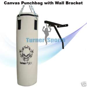 2ft Punchbag Boxing Hanging Bag mitt Wall Bracket Stand  