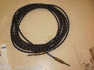   braided guitar instrument Cable Classic series brass plugs NICE  