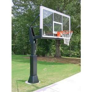   Inground Basketball Hoop System with Glass Backboard Sports