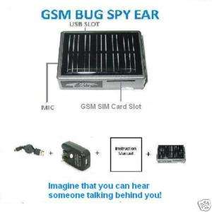 Wireless GSM Spy SIM Phone Device Surveillance Ear Bug  