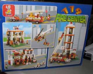 Lego Building Blocks Firecenter Headquarters 830 PC Set New Legos