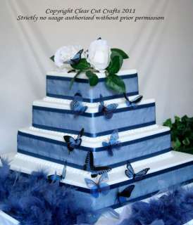 20 Lavender Blue Butterflies for Wedding Decorations  