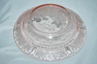FEDERAL GLASS CO. SHARON CABBAGE ROSE PINK FLAT SOUP BOWL(s) HARD TO 