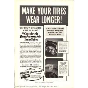  1941 BF Goodrich Make your tires wear longer Vintage Ad 