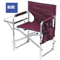 Extra Large Folding Directors Camping Outdoor Patio Chair with Side 