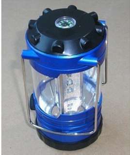 J003 portable blue 12 LED hanging camping tent light  