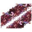   Wavy Tinsel Garland with Jumbo Holographic Candy Canes   Red (16