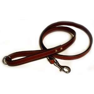   English Bridle Leather Snap Leash   3/4 x 6   Black