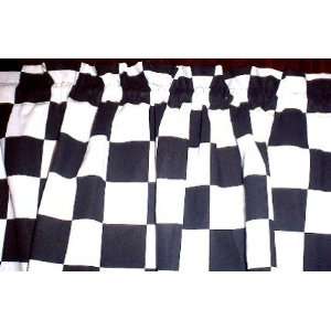  Black and White Checkered Flag Valance goes with any 