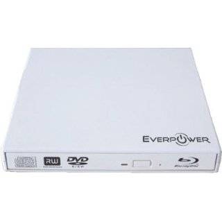 Blu ray Player External USB Laptop CD/DVD RW Burner Combo Drive (White 
