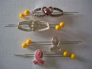 Hole Beads Breast Cancer Pink Ribbons & Hearts #6  