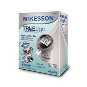  McKesson Blood Glucose Meter Kit TRUE2go Each Health 