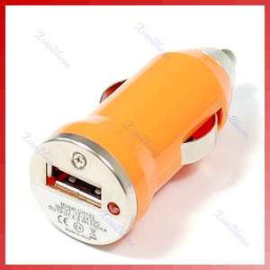 Universal USB Car Socket Charger F iPhone 3G 3GS Orange  